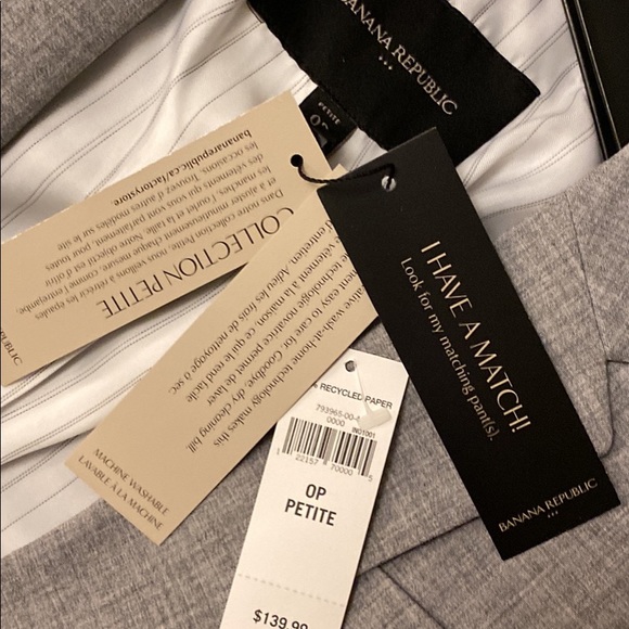 Banana republic grey blazer BNWT - Picture 6 of 6